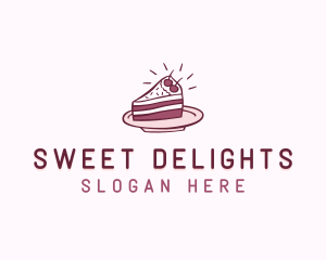 Cake Slice Baking Pastry logo design
