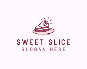 Cake Slice Baking Pastry logo design