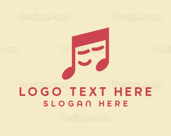 Sleepy Musical Note Logo