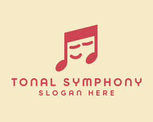 Sleepy Music Note  logo design