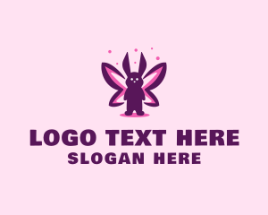 Rabbit Butterfly Fairy logo