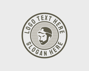 Hipster Beard Man logo