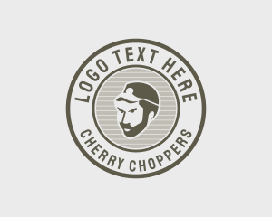 Hipster Beard Man logo design