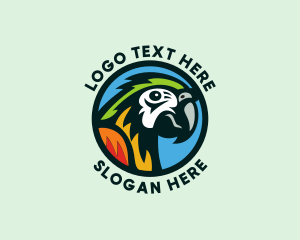 Wild Tropical Parrot logo
