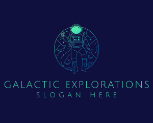 Astronaut Galaxy Explore logo