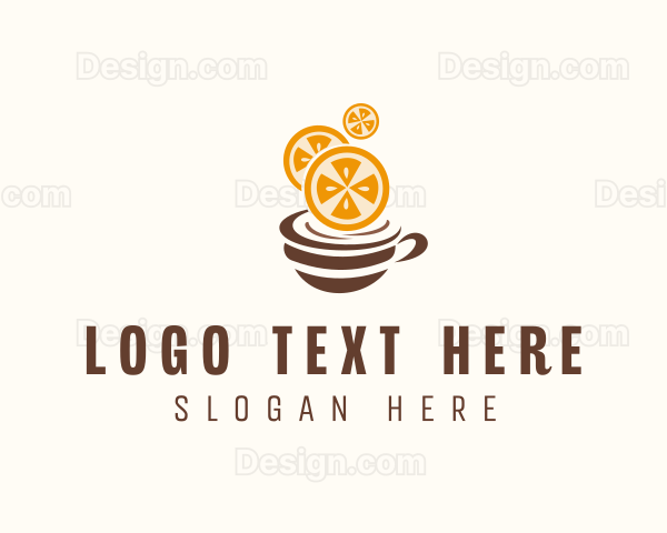 Orange Coffee Breakfast Logo