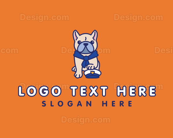 Pet Dog Sailor Costume Logo