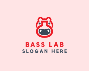 Red Hippo Lab logo design