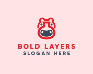 Red Hippo Lab logo design