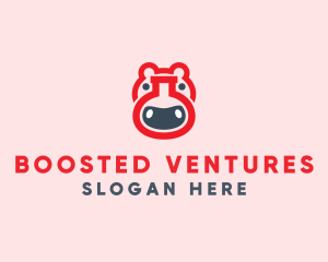 Red Hippo Lab logo design