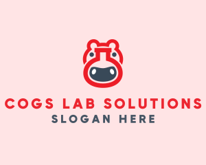 Red Hippo Lab logo design