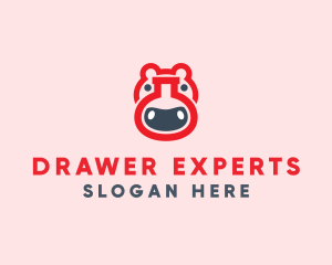 Red Hippo Lab logo design