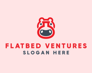 Red Hippo Lab logo design