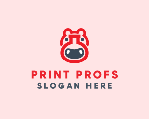 Red Hippo Lab logo design