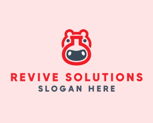 Red Hippo Lab logo design