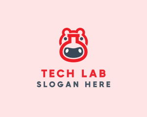 Red Hippo Lab logo design