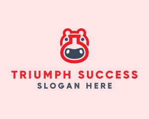 Red Hippo Lab logo design