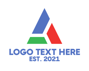 Multicolor Business Triangle logo