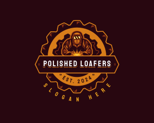 Welder Fabrication Ironwork logo design