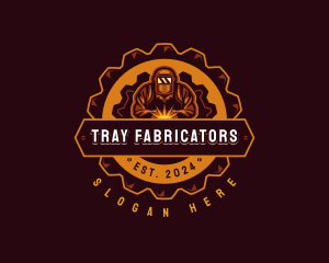 Welder Fabrication Ironwork logo design