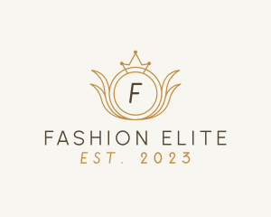 Crown Wreath Fashion Boutique logo design