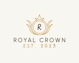 Crown Wreath Fashion Boutique logo design