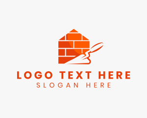 Trowel Masonry Brick logo