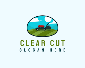 Lawn Mower Garden logo design