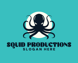 Kraken Mythical Squid logo