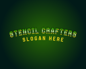 Military Clan Stencil logo design