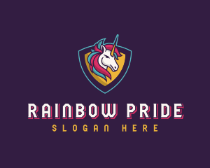 Streamer Unicorn Creature logo design