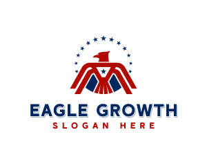 USA Eagle Patriot logo design