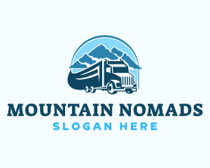 Truck Mountain Logistics logo design