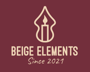 Beige Spa Candle  logo