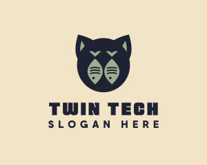 Twin Cat Fish logo design