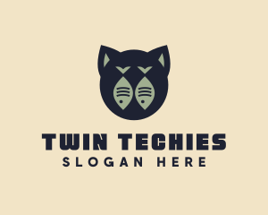 Twin Cat Fish logo design