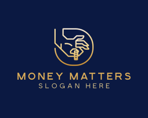 Outline Financial Saving logo design