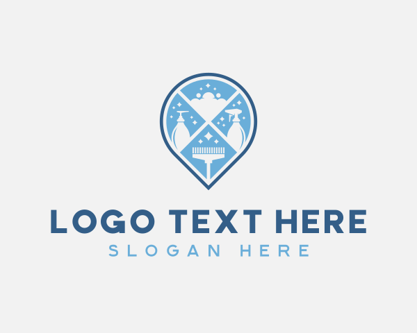 Deep Clean logo example 4