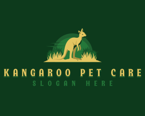 Savanna Wildlife Kangaroo logo