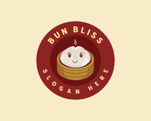 Steamed Bun Dumpling logo design