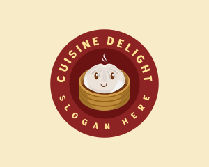 Steamed Bun Dumpling logo design