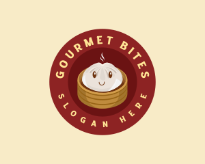 Steamed Bun Dumpling logo design