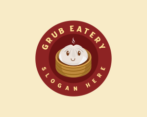 Steamed Bun Dumpling logo design