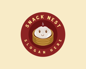 Steamed Bun Dumpling logo design