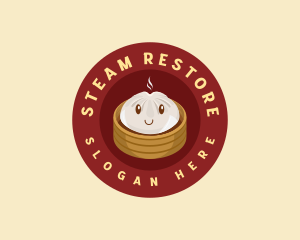 Steamed Bun Dumpling logo design