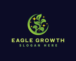 Leaf Plant Growth logo design