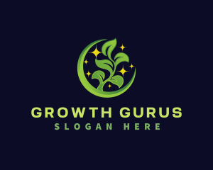 Leaf Plant Growth logo design