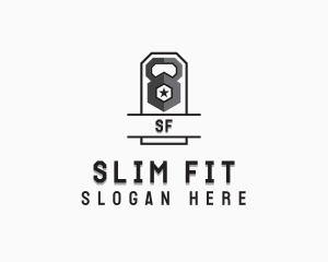 Kettlebell Gym Workout logo design