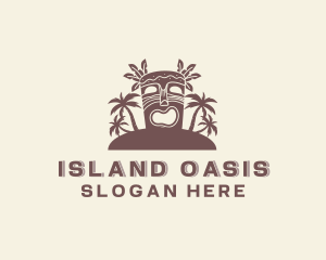 Tropical Tiki Island logo design