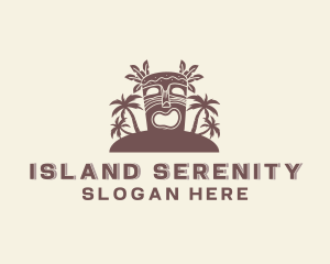 Tropical Tiki Island logo design